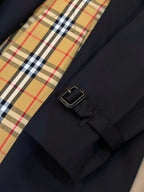 Marineblauer Trenchcoat für Herren