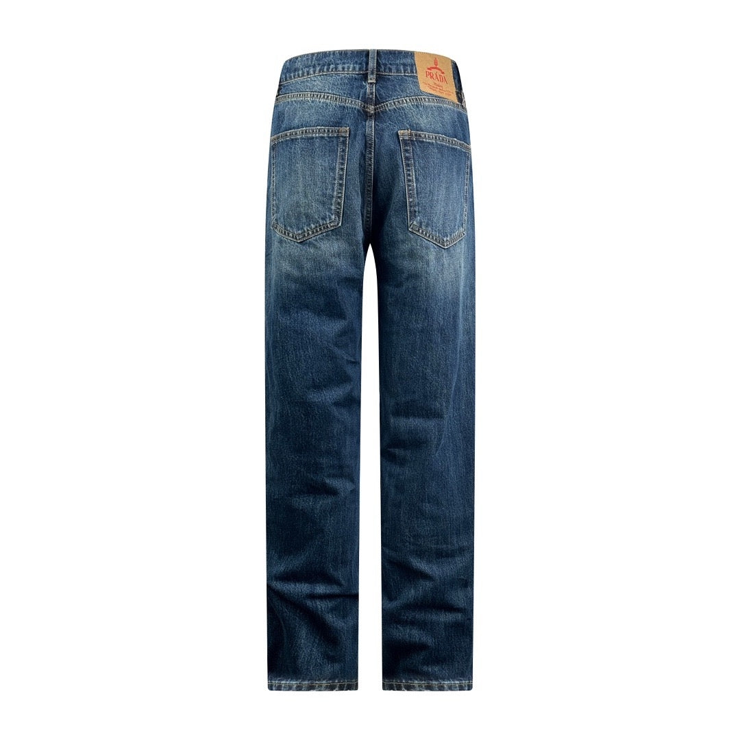 Blaue Jeans Washed Slim – Herren