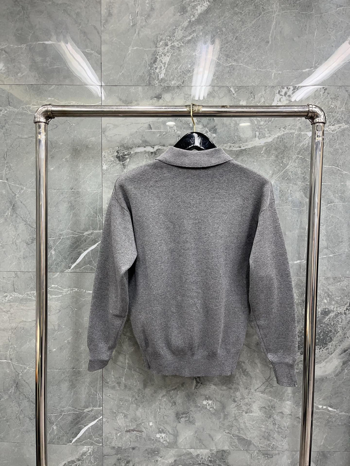 Cream Knit Heart Logo Long-Sleeve - Men's