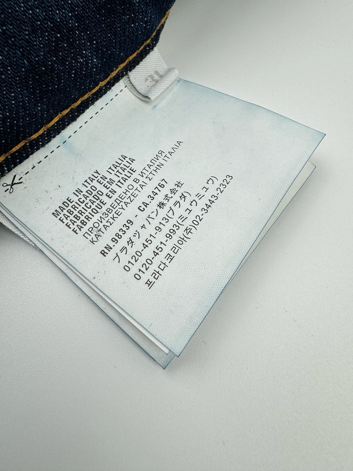 Blue Denim Washed Slim - Men's