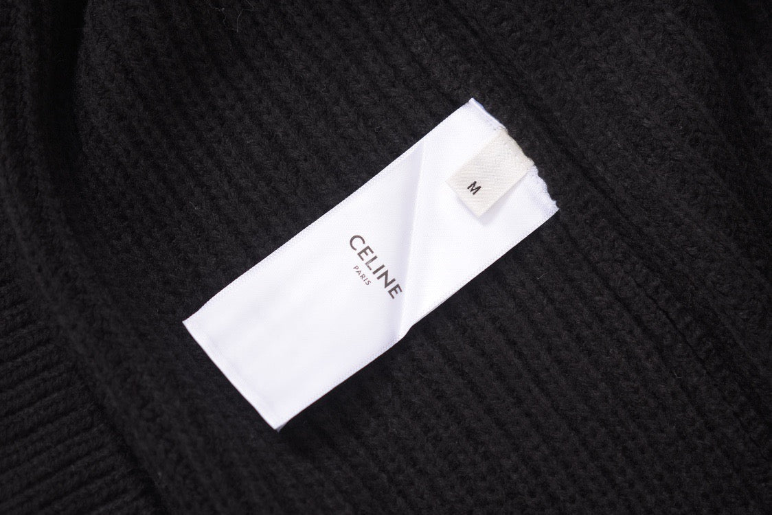 Schwarzes Langarmshirt aus Baumwolle mit kräftigem Text - Herren