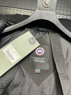Schwarzer Nylon-Daunenparka – Herren