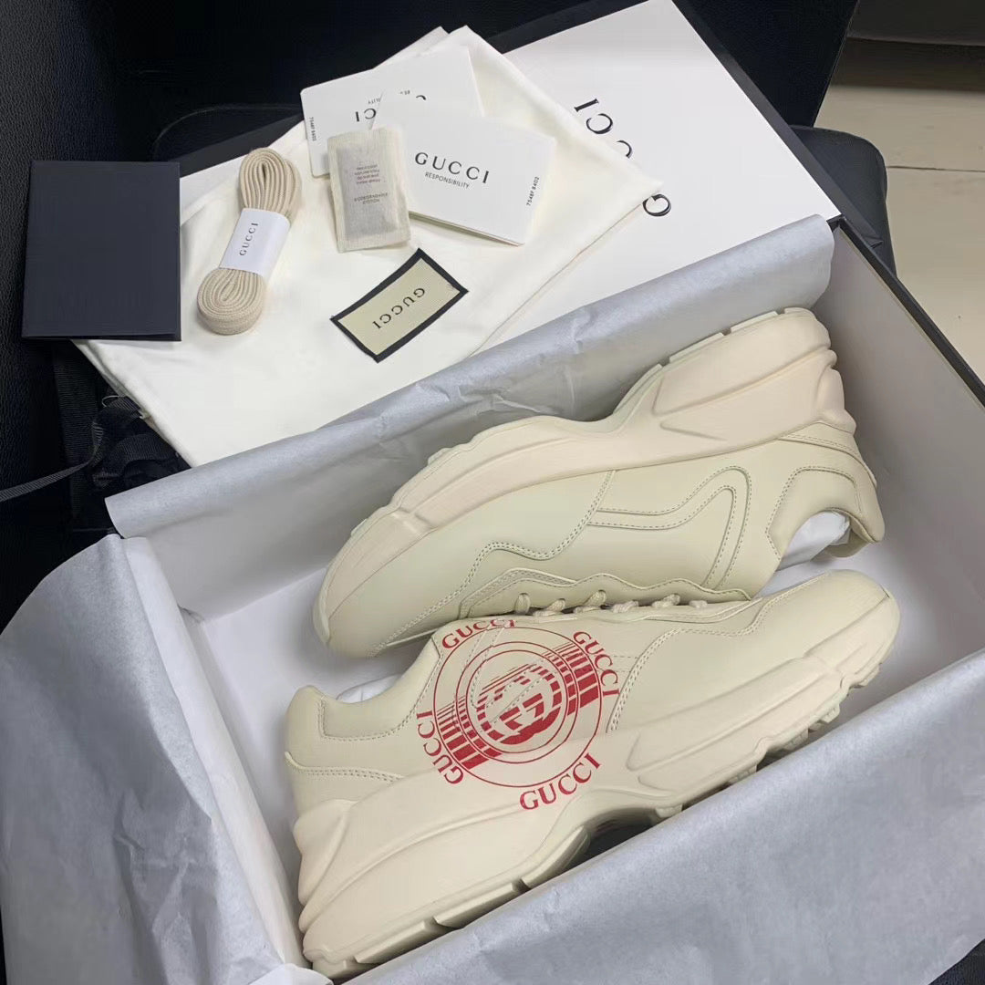 Rhyton Red Logo Sneakers