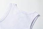 Schwarz-weißes Tanktop – Herren