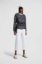 Echione Short Down Jacket – a duchesse trim and gold-toned hardware completes the look – LUX VERSE Luxury Designer Fashion Outlet