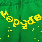 Grüne Baumwoll-Jogginghose mit Grafik - Herren