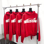 Roter Kapuzenpullover – Herren