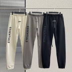 Black Cotton Logo Joggers - Men's