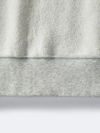 Weißer, unifarbener Reißverschluss-Hoodie aus Baumwolle – Herren