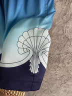 Blue Nylon Gradient Swim - Men's