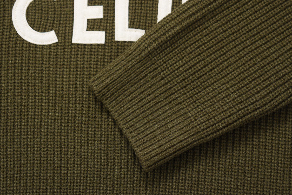 Schwarzes Langarmshirt aus Baumwolle mit kräftigem Text - Herren