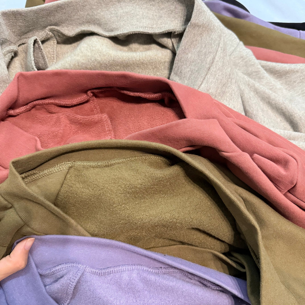 Pinker Baumwoll-Pullover mit Brustaufdruck – Herren