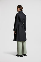 Elyme Trench Coat – crafted from cotton, the loose coat comes in a timeless double-breasted and belted – LUX VERSE Luxury Designer Fashion Outlet