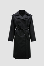 Elyme Trench Coat – modern and sophisticated, the Elyme trench coat layers perfectly over work – LUX VERSE Luxury Designer Fashion Outlet