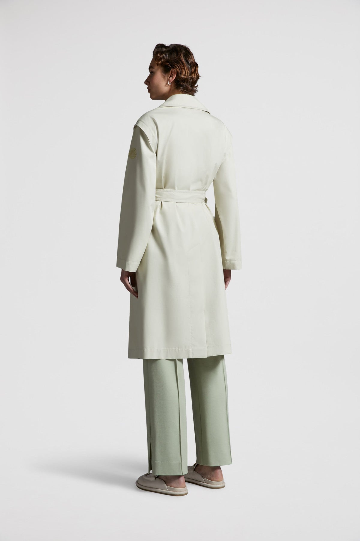Elyme Trench Coat – crafted from cotton, the loose coat comes in a timeless double-breasted and belted – LUX VERSE Luxury Designer Fashion Outlet