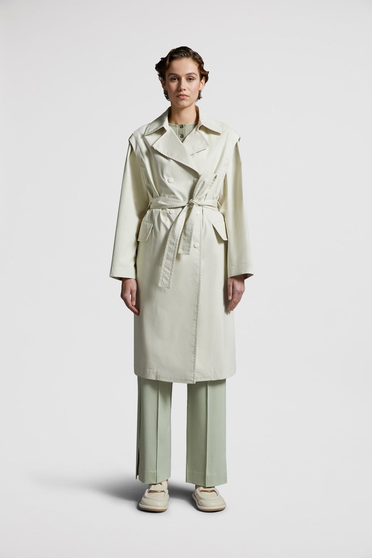 Elyme Trench Coat – modern and sophisticated, the Elyme trench coat layers perfectly over work – LUX VERSE Luxury Designer Fashion Outlet