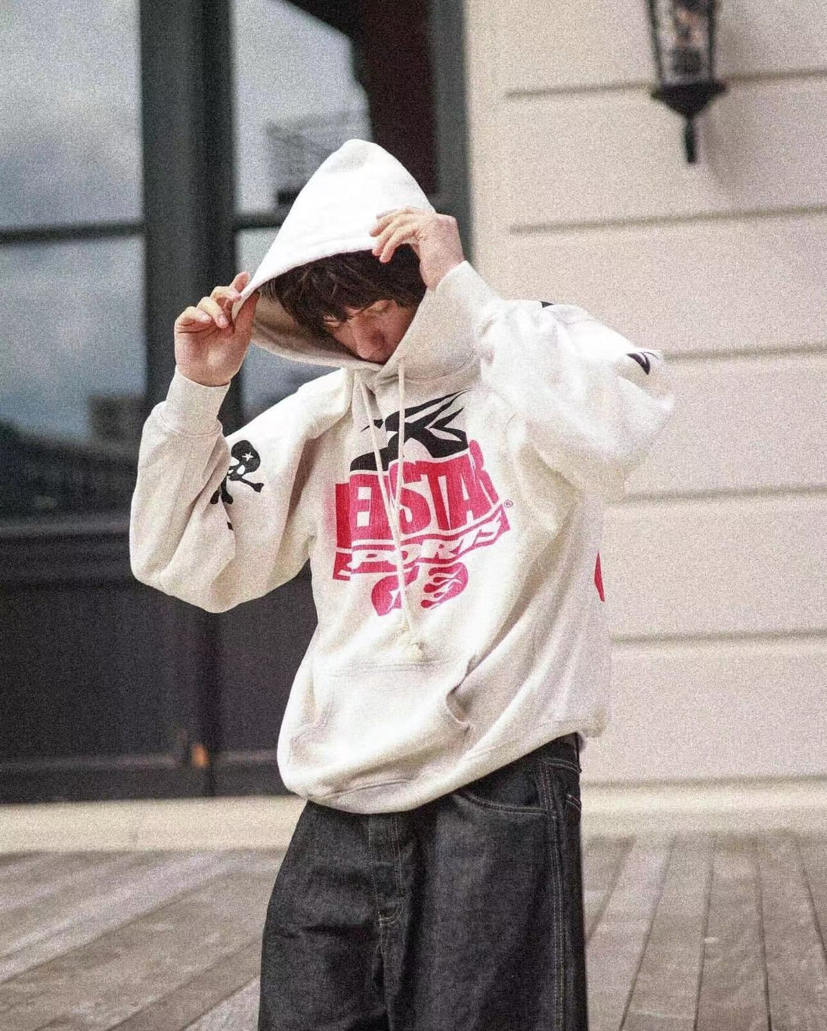 Weißer Hoodie - Herren
