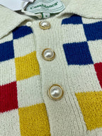 Poloshirt mit Schachbrettmuster - Herren