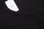 Schwarzes Langarmshirt aus Baumwolle mit kräftigem Text - Herren
