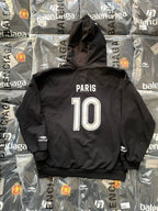 Schwarze Baumwoll-Sweatjacke mit Grafik – Herren