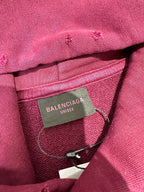 Marineblauer Baumwoll-Pullover mit kräftigem Text - Herren