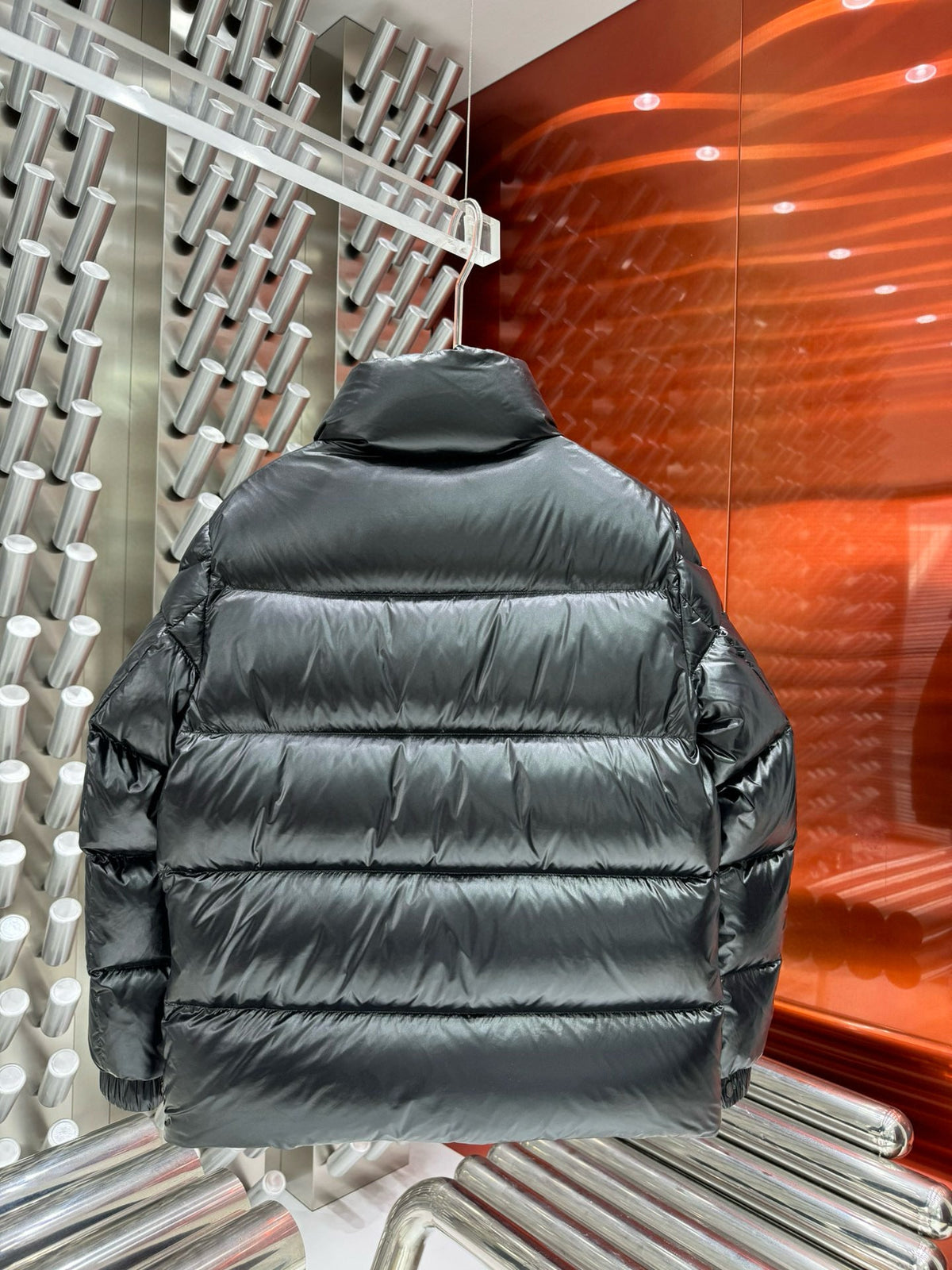 Black Puffer Jacket - Men's