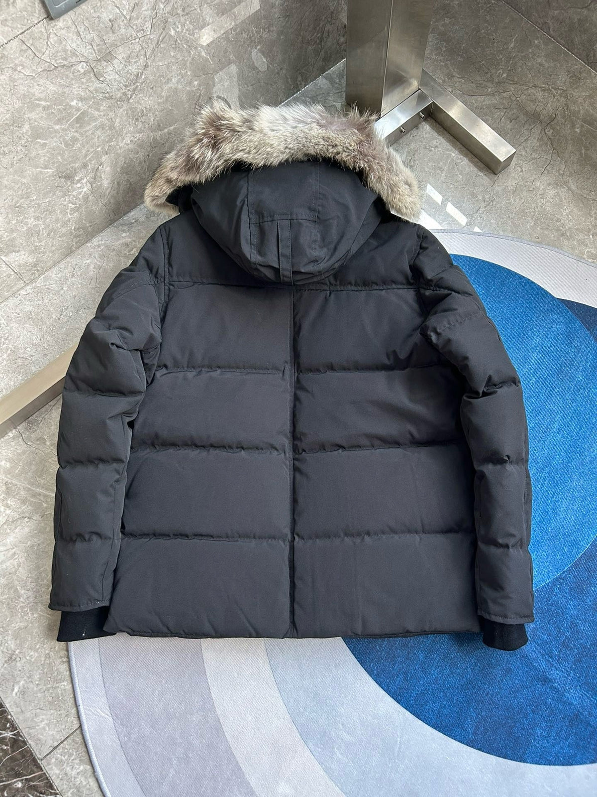 Black and White Parka - Men's