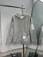 4-Bar Reißverschluss-Hoodie Schwarz - Herren