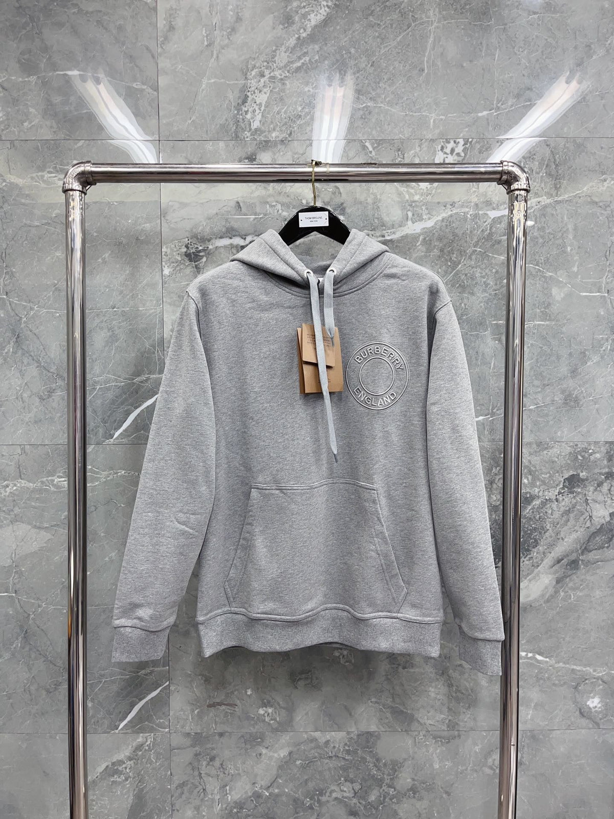 Navy Cotton Plain Zip-Through - Men's