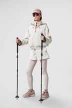 Fanes Hooded Shell Jacket – crafted from micro ripstop Nylon lining Down-filled Water-repellent-look two-way – LUX VERSE Luxury Designer Fashion Outlet