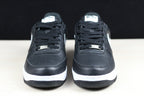 Black Leather White Midsole Low-Top - Men's