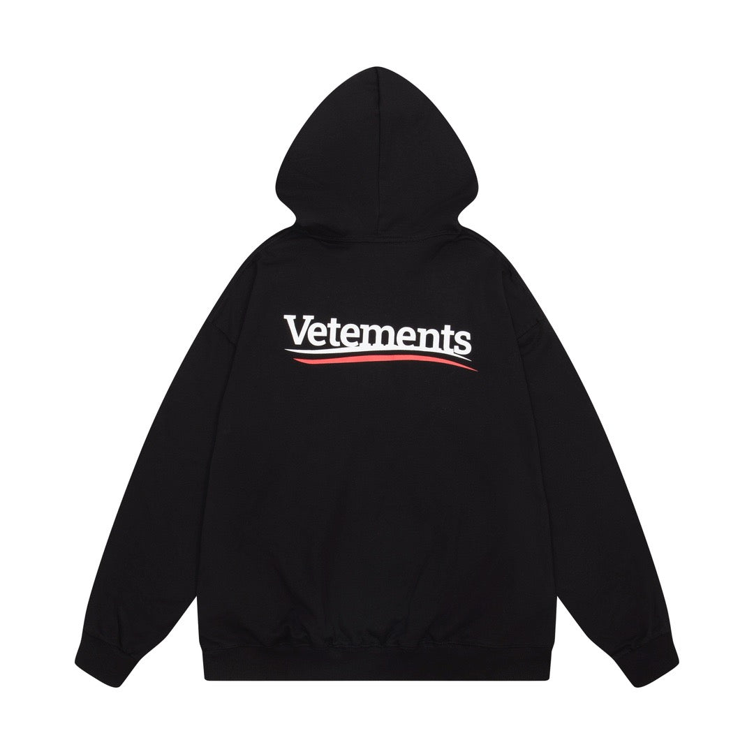 Schwarzer Baumwoll-Logo-Pullover für Herren