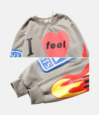 FEEL GHOSTS SWEATSHIRT - LUX VERSE - Luxury designer fashion outlet