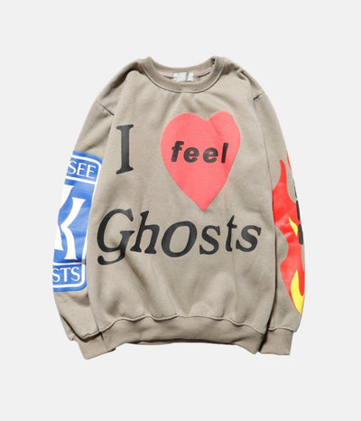 FEEL GHOSTS SWEATSHIRT - LUX VERSE - Luxury designer fashion outlet