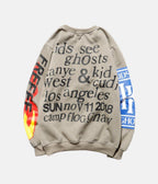 Feel Ghosts Sweatshirt – sIZE (cm) Lenght Bust Shoulder Sleeve M 68 104 45 62 L 70 106 47 64 XL 72 108 49 66 – LUX VERSE Luxury Designer Fashion Outlet