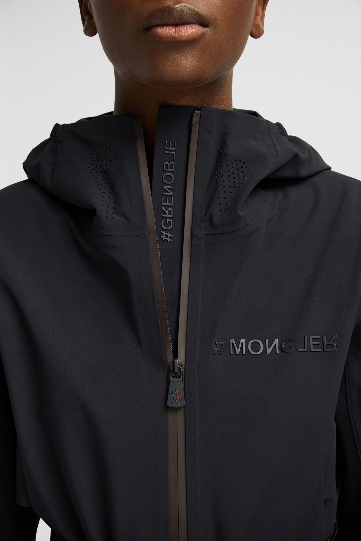 Fex Hooded Shell Jacket – crafted from micro ripstop Nylon lining Down-filled Water-repellent-look two-way – LUX VERSE Luxury Designer Fashion Outlet