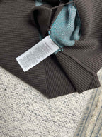 Strickjacke mit Karomuster Kamel - Herren