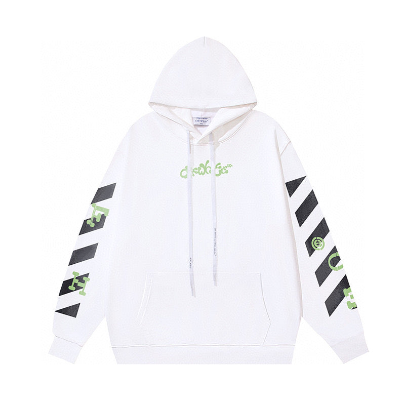 Herren-Pullover aus schwarzem Baumwolldiaognaldruck