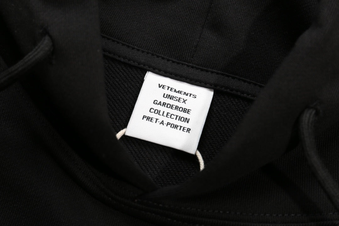 Schwarzer Baumwoll-Logo-Pullover für Herren