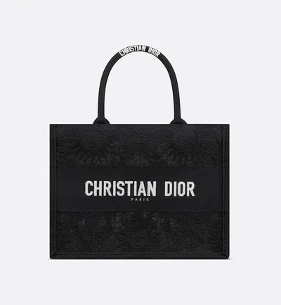 Medium Book Tote Black - Luxury Designer Outlet