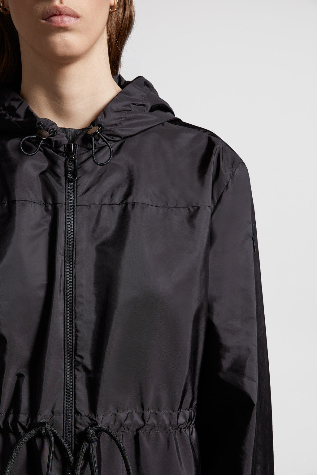 Filira Hooded Jacket – an adjustable waistline allows you to play with the feminine fit – LUX VERSE Luxury Designer Fashion Outlet
