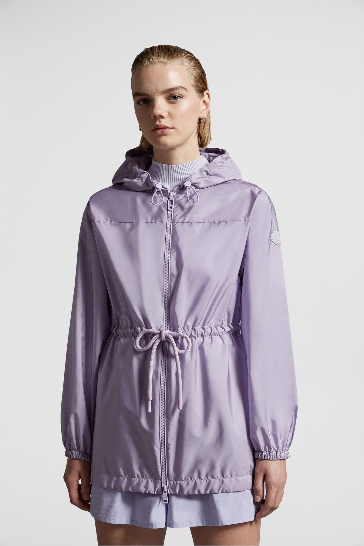 Filira Hooded Jacket – an adjustable waistline allows you to play with the feminine fit – LUX VERSE Luxury Designer Fashion Outlet