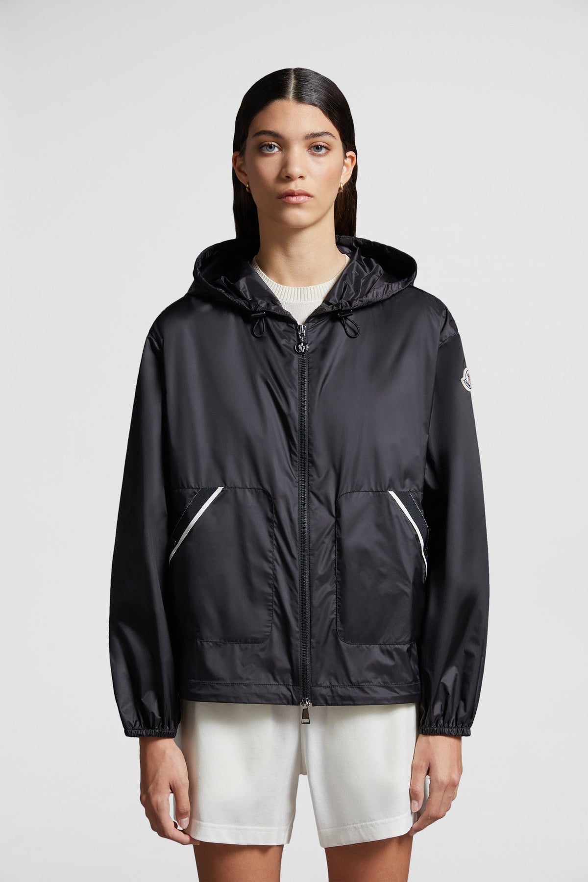 Filiria Hooded Glossy Jacket – the hooded puffer is featured in a classic silhouette, adding the finishing touch to – LUX VERSE Luxury Designer Fashion Outlet