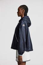 Filiria Hooded Glossy Jacket – crafted from nylon laqué Nylon laqué lining Down-filled Hood with drawstring – LUX VERSE Luxury Designer Fashion Outlet