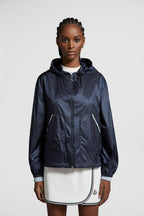 Filiria Hooded Glossy Jacket – crafted from nylon laqué Nylon laqué lining Down-filled Hood with drawstring – LUX VERSE Luxury Designer Fashion Outlet