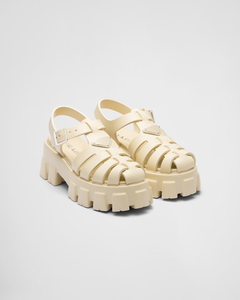 Foam rubber sandals – made of rubber for a fun, contemporary look, the silhouette reinterprets retro beach – LUX VERSE Luxury Designer Fashion Outlet