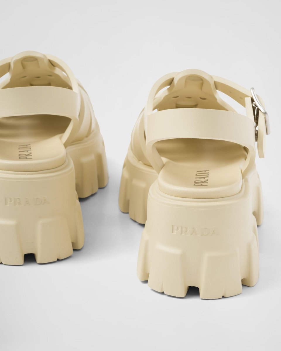 Foam rubber sandals – the chunky yet lightweight design of the iconic Monolith sole made of rubber is an – LUX VERSE Luxury Designer Fashion Outlet