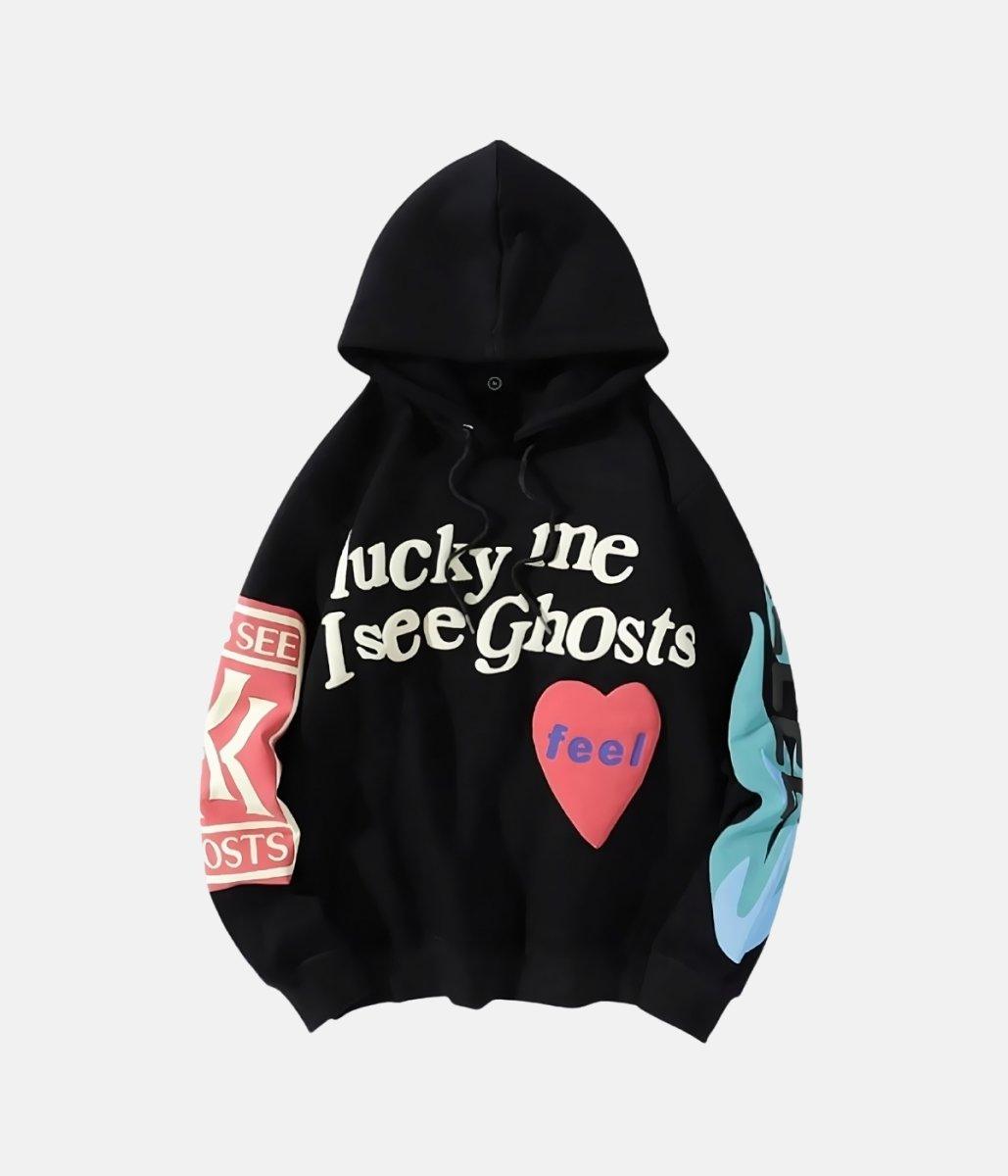 Freeee Hoodie | kids See Ghosts – material: Premium Cotton Design: Foam Print | Fit type: Regular Fit – LUX VERSE Luxury Designer Fashion Outlet