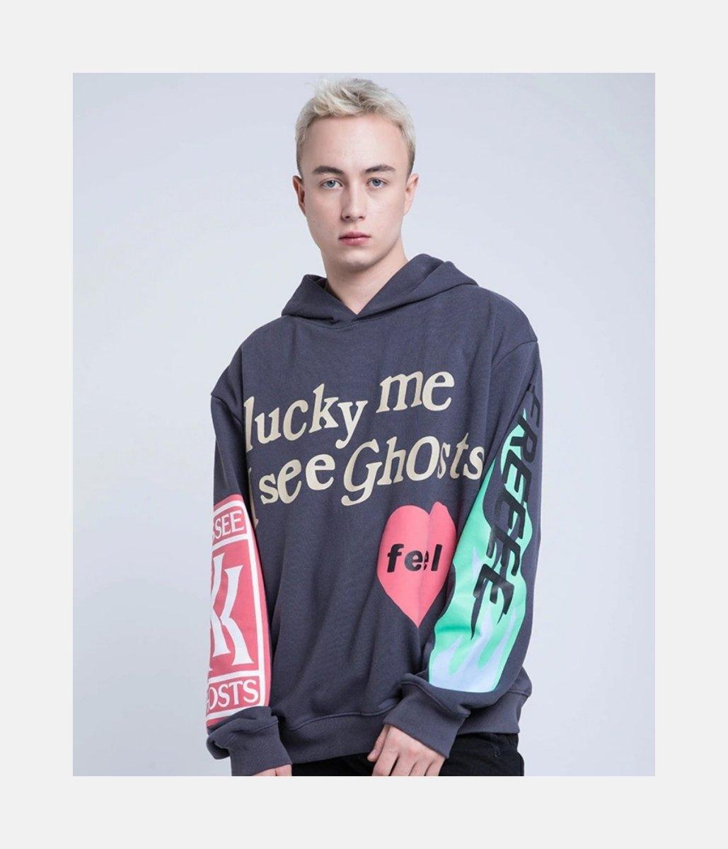 Freeee Hoodie | kids See Ghosts – material: Premium Cotton Design: Foam Print | Fit type: Regular Fit – LUX VERSE Luxury Designer Fashion Outlet