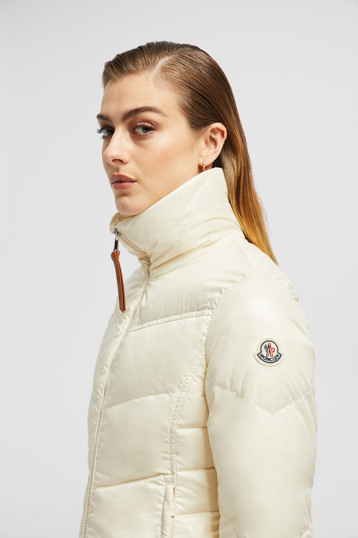 Gast Short Down Jacket – the short puffer is crafted from iconic nylon laqué, a down proof fabric – LUX VERSE Luxury Designer Fashion Outlet